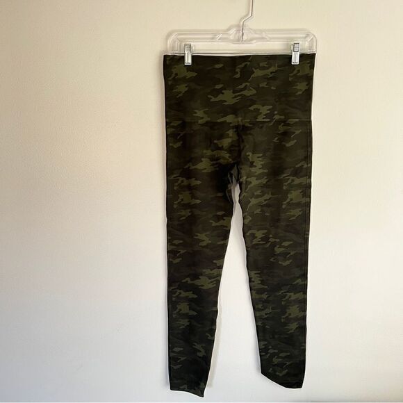 SPANX Look at Me Now Seamless High Waist Leggings Green Camo XL - Picture 5 of 11